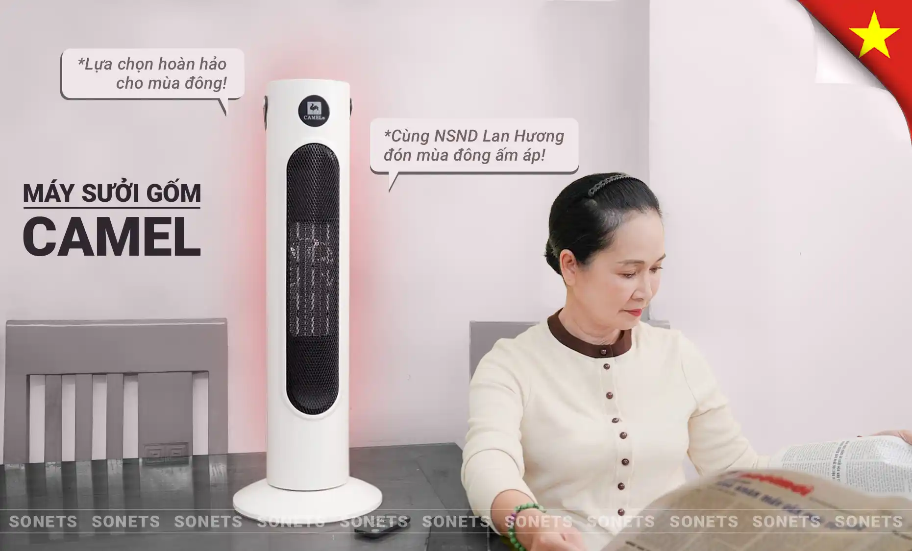 Máy Sưởi Gốm Camel - Nhập khẩu chính hãng, chính ngạch bởi công ty TNHH Sonets